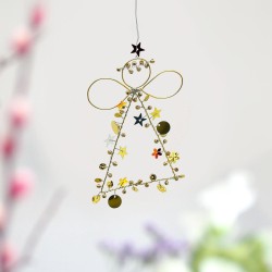 Decoration FUNKEL Engel gold 12