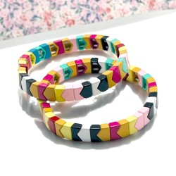 Bracelet colorblock triangle- 25