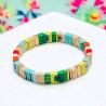 Bracelet colorblock flower- 25