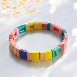 Bracelet colorblock pastel 25