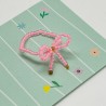 Bague élastique bow rosa