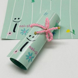 Ring elastic bow rosa