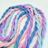 Lanyard/ Handyband Pastel Rope Twist