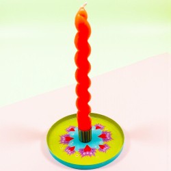 Candle Holder Print Lemon hearts