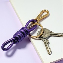 Schlüsselband knots metallic