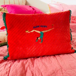 Cushion Cover Velvet SLOW DOWN YOGA 2535