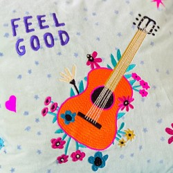 Cushion Cover Velvet slow down guitar 4040