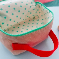 Trousse de toilette Velours Loveheart