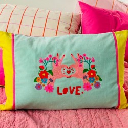 Housse de Coussin Velours Lovehands 4060