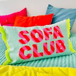 Housse de Coussin Velours Sofa Club 3050