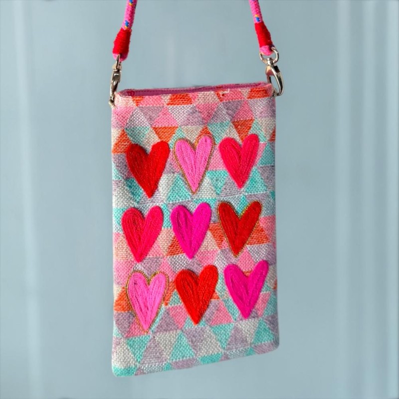Cellphone Bag 9 hearts