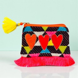 Pouch Zip Coin Jaquard