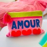 Pouch zip Velvet Amour pink/neon