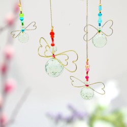 Decoration Suncatcher Angel Set 4