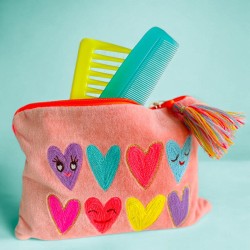 Pochette Velours 8 hearts