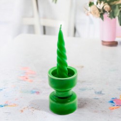 Candle Holder Turned green