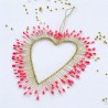 Decoration Funkel Ultrafine Herz neonpink