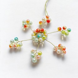 Decoration Funkel Ultrafine ornament starflower pastel