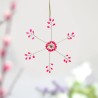 Decoration Funkel Ultrafine Starflower neonpink