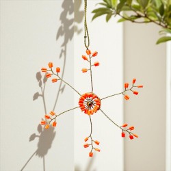 Decoration Funkel Ultrafine Starflower neonorange