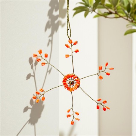 Decoration Funkel Ultrafine Starflower neonorange