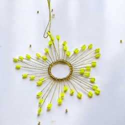 Decoration Funkel Ultrafine Starflower neonyellow