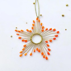 Decoration Funkel Ultrafine Starflower ornament neon