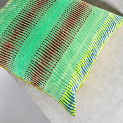 Kissenhülle Velvet Mastermind greens 5050