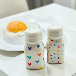 Salière et poivrier céramique Hearts-Dots