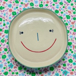 Assiette céramique Smiling Face