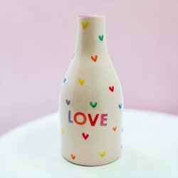 Vase Bud Keramik Lovehearts