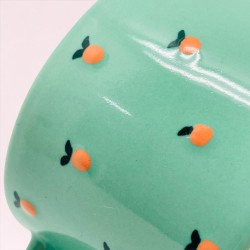 Mug Ceramic round handle Orange