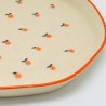 Plate Ceramic orange