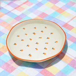 Assiette Céramique orange