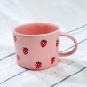 Mug Ceramic round handle Strawberry