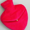 Hot water bottle Velvet Heart Flowercircle mint