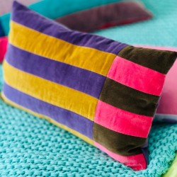 Housse de Coussin Velours Boldstripe mustard 3050