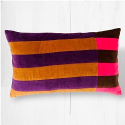 Cushion Cover Velvet Boldstripe mustard 3050