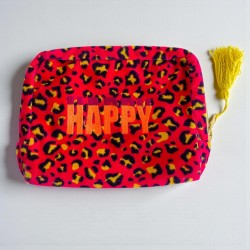 Cosmetic Bag Velvet Leo Happy