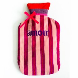 Hot water bottle Velvet Pinstripe Amour