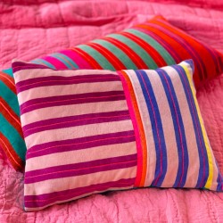 Cushion Cover Velvet Pinstripe mix 3040