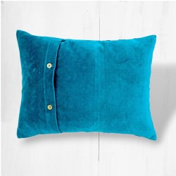 Housse de Coussin Velours Checkbox greens 3040