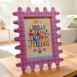 Photo Frame Waves S Square Purple