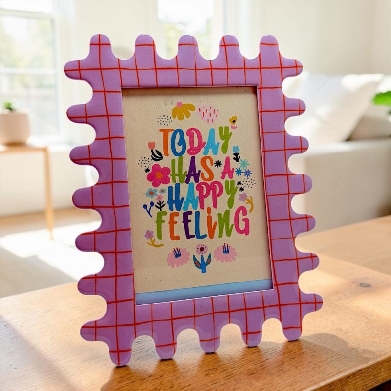 Photo Frame Waves S Square Purple