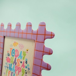 Photo Frame Waves S Square Purple