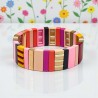 Bracelet colorblock pinks bold 25