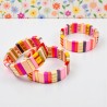 Bracelet colorblock pinks bold 25