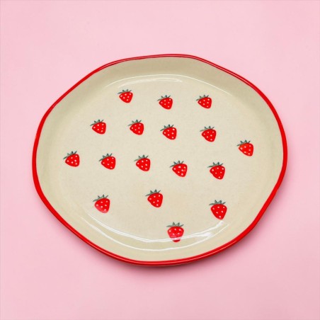 Assiette Céramique strawberry