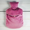 Hot water bottle Velvet Check viola