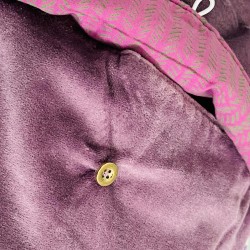 Hot water bottle Velvet Check viola